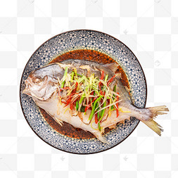 美食清蒸鲳鱼