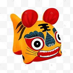 可爱卡通布老虎