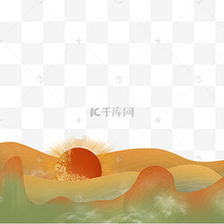 中国风古风云层太阳