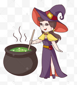 q版卡通魔法师巫师魔法女巫