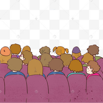 观众听众观看观众席人物动图gif