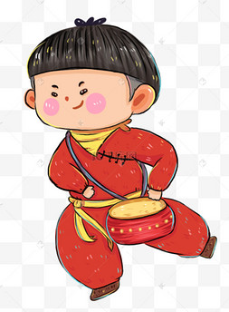 风锣鼓大鼓中国风传统大鼓红色喜庆中国风过年打鼓12下一页到页确定