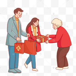 新年新春春节拜年送礼送礼物走亲