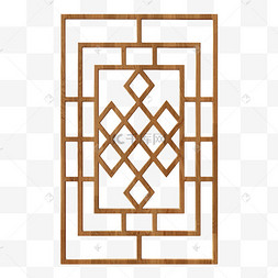 c4d立体中国古风雕花方形门窗边框