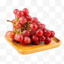 新鲜水果红提果盘