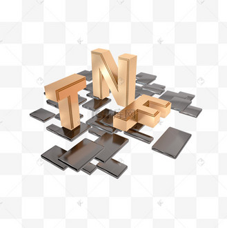 3d立体nft金色三维数字藏品