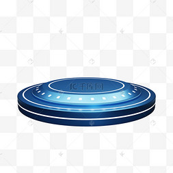 3dc4d立体科技圆形展台