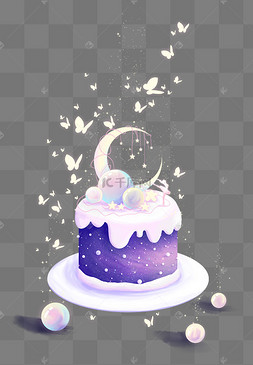 宇宙星球月亮蛋糕