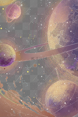 星云星空极简星空圆圈装饰框星空夜空宇宙星轨白色星星银河光效唯美