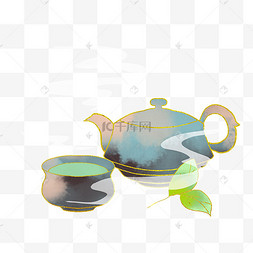 国风茶壶茶杯