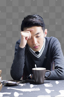 思考思索的男人
