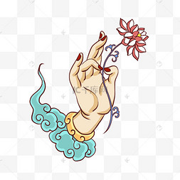 敦煌文化佛手拈花