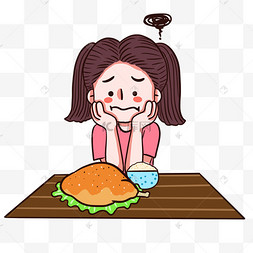 女孩没胃口吃不下饭