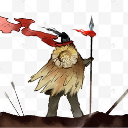 战争将军武侠平安吉祥国潮新年门神秦琼春节人物神仙中年男性啤酒肚