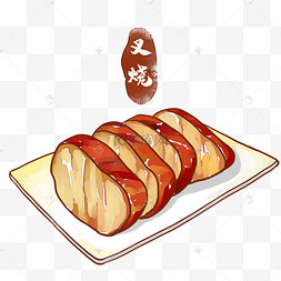 粤菜广东美食肠粉人工智能机器人创新科技餐饮美食食物图标广东茶点兔