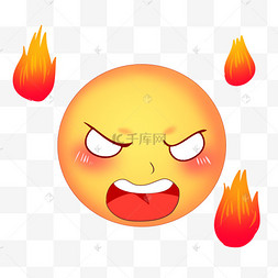 黄色生气表情