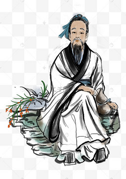 人物古代水墨画