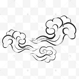 水墨云中国风云朵