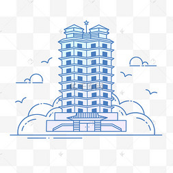 河南地标郑州二七纪念塔