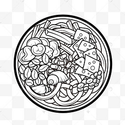 螺狮粉美食螺蛳粉中秋节田螺卡通插画食物螺蛳粉12345下一页到页确定