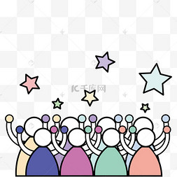 人群背影那些年青春感年轻人合影逐梦青春夸张奔跑背影人物逐梦飞奔