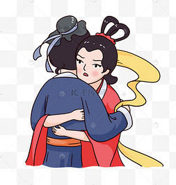 牛郎织女环保沙漠退沙还林绿色植树漫画小猪猪搞笑表情包浪漫七夕节