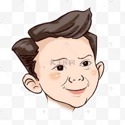 手绘尴尬笑表情包q版可爱卡通歪头小动物表情包小鸭子白眼小奶牛q版