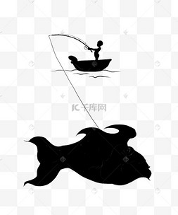 打鱼捕鱼钓鱼剪影