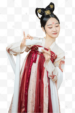 汉服国潮美女倒酒