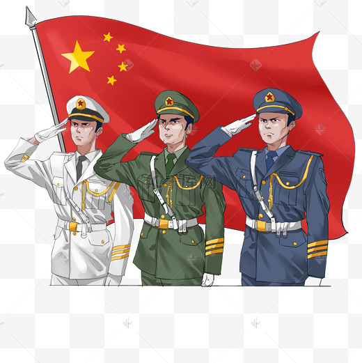 军人国旗敬礼图片-军人国旗敬礼图片素材免费下载-千库网
