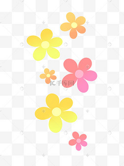 眼睛剪贴画黑白摊开的书本抽象线条画花卉卡通小花简笔画春天花朵盛开