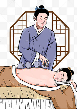 中医养生中药保健拔罐窗格
