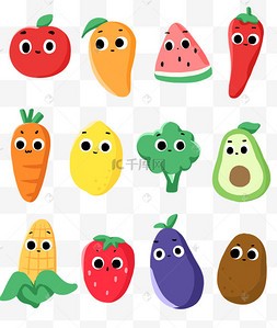 拟人蔬菜水果表情包