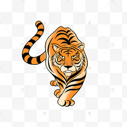 新中式国画老虎