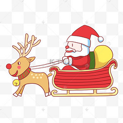 圣诞节麋鹿车贴纸手绘emoji表情贴纸pop风格玩具旅行箱贴纸组合猎鹰