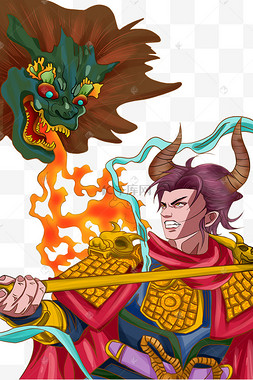 牛魔王动物创意牛年牛气冲天红牛2021牛年人身牛头牛气冲天2021国潮