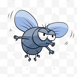 卡通q萌苍蝇q版可爱动物简约小兔子肖像古代人物汉服交领中国风男子