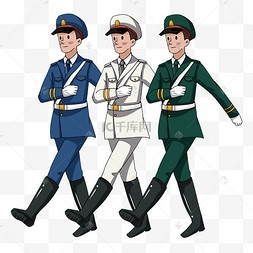 八一建军节军人踢正步