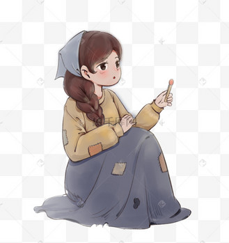 童话人物卖火柴的小女孩
