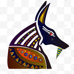 埃及狗头人头像