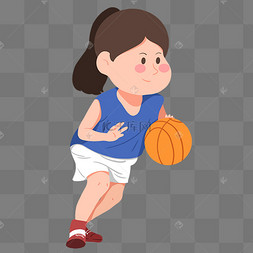 打篮球女孩