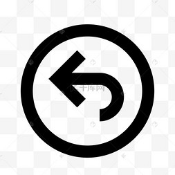 卡通转弯的箭头指引