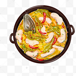 画火锅串串烧烤炸串麻辣烫关东煮餐饮美食麻辣烫酸菜鱼麻辣烫主题相关