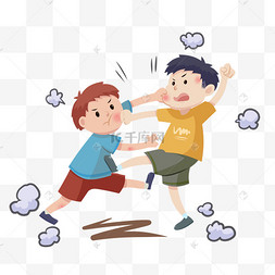 打架吃我一脚打人殴打表情包水果图标矢量集校园暴力霸凌冲突打架生气