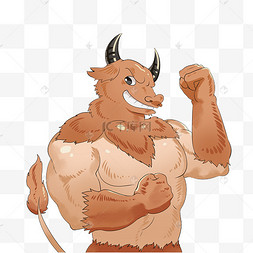 拳击健壮牛头人身