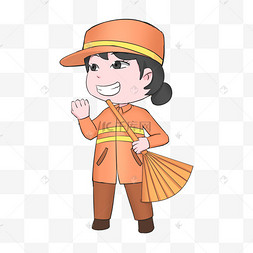 劳动漫画人物