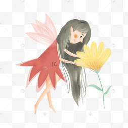 穿红色衣服的小精灵