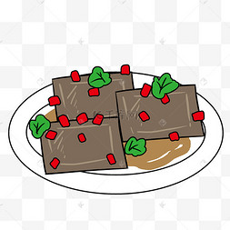 美味豆腐干插画野生干羊肚菌菌类菌菇抽象斯堪的纳维亚风格花卉盆栽