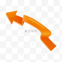 箭头橘色图片-箭头橘色图片素材免费下载-千库网