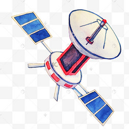 中国航天卫星插画
